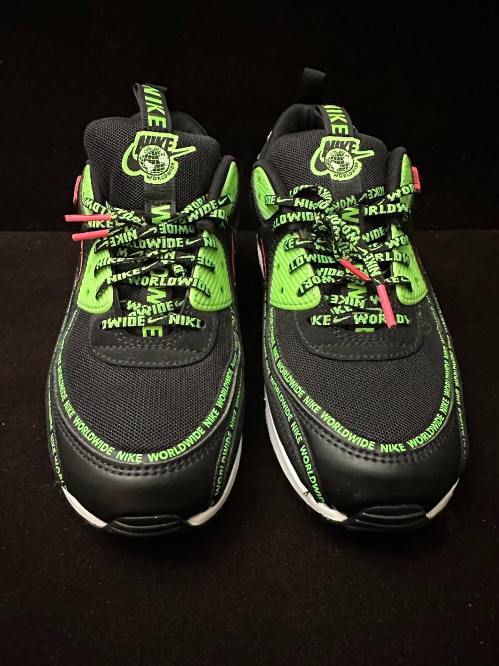 Nike Air Max 90 Worldwide Pack Black Sneakers Size 8.5